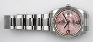 Rolex Oyster Perpetual DateJust 116234 - Pink Floral Motif Dial