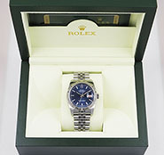 Rolex Oyster Perpetual DateJust 116234 - Dark Blue Dial Roulette Date