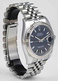 Rolex Oyster Perpetual DateJust 116234 - Dark Blue Dial Roulette Date