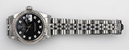 Rolex Oyster Perpetual DateJust 69174 - Gloss Black Factory Diamond Dial