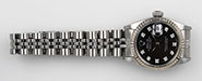 Rolex Oyster Perpetual DateJust 69174 - Gloss Black Factory Diamond Dial