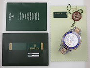 Rolex Oyster Perpetual Yacht-Master II Pink Gold 116681 - White Dial Blue Ceramic Bezel