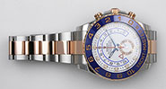 Rolex Oyster Perpetual Yacht-Master II Pink Gold 116681 - White Dial Blue Ceramic Bezel