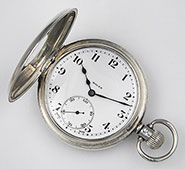 Rolex Silver Pocket Watch Pocketwatch Demi-Hunter