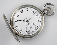 Rolex Silver Pocket Watch Pocketwatch Demi-Hunter