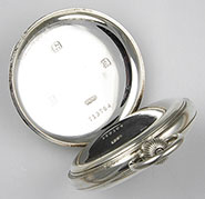 Rolex Silver Pocket Watch Pocketwatch Demi-Hunter