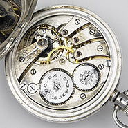 Rolex Silver Pocket Watch Pocketwatch Demi-Hunter