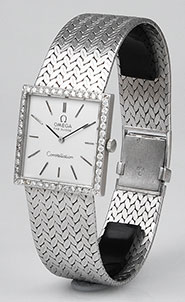 Omega 18K White Gold Constellation Diamonds - Silver Dial