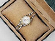 Rolex Oyster Perpetual DateJust 69173 - Silver Rolex Factory Diamond Dial