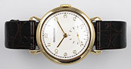 9K 9ct Jaeger LeCoultre Yellow Gold - White Sub-Seconds Dial