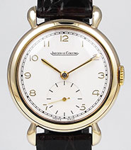 9K 9ct Jaeger LeCoultre Yellow Gold - White Sub-Seconds Dial