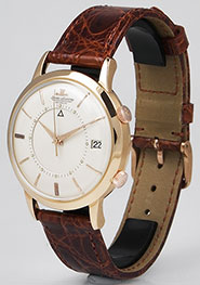 Jaeger LeCoultre Memovox 18K Pink Gold - White Dial