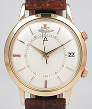 Jaeger LeCoultre Memovox 18K Pink Gold - White Dial