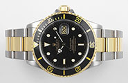 Rolex Oyster Perpetual Submariner 16613 18K/SS Black Dial Black Bezel