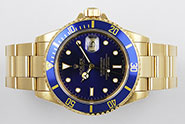 Rolex Oyster Perpetual Submariner 16618 18K Blue Dial