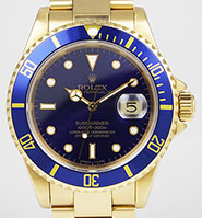 Rolex Oyster Perpetual Submariner 16618 18K Blue Dial