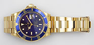 Rolex Oyster Perpetual Submariner 16618 18K Blue Dial
