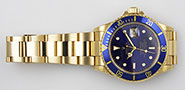 Rolex Oyster Perpetual Submariner 16618 18K Blue Dial