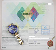 Rolex Oyster Perpetual Submariner 16613 18K/SS Blue Dial Blue Bezel