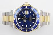 Rolex Oyster Perpetual Submariner 16613 18K/SS Blue Dial Blue Bezel