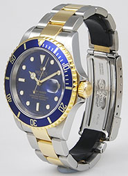 Rolex Oyster Perpetual Submariner 16613 18K/SS Blue Dial Blue Bezel