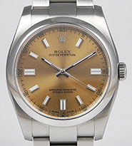 Rolex Oyster Perpetual 116000 - White Grape Dial