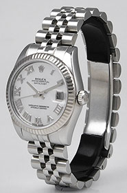 Mid Rolex Oyster Perpetual DateJust 178274 - White Factory MOP Mother-of-Pearl Dial