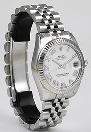 Mid Rolex Oyster Perpetual DateJust 178274 - White Factory MOP Mother-of-Pearl Dial