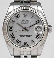 Mid Rolex Oyster Perpetual DateJust 178274 - White Factory MOP Mother-of-Pearl Dial