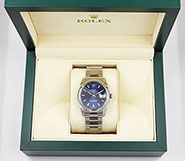 Rolex Oyster Perpetual Date 115200 - Dark Blue Dial