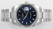 Rolex Oyster Perpetual Date 115200 - Dark Blue Dial