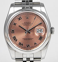 Rolex Oyster Perpetual DateJust 116200 - Salmon Pink Roman Numeral Dial