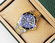 Rolex Oyster Perpetual Submariner 16613 18K/SS Blue Dial Blue Bezel