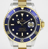 Rolex Oyster Perpetual Submariner 16613 18K/SS Blue Dial Blue Bezel