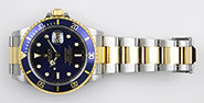 Rolex Oyster Perpetual Submariner 16613 18K/SS Blue Dial Blue Bezel