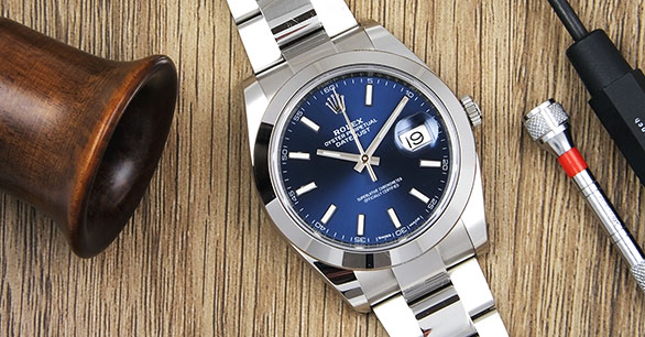 rolex datejust 41mm blue