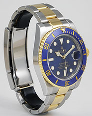 Rolex Oyster Perpetual Submariner 116613LB 18K/SS Metallic Blue Dial Blue Ceramic Bezel