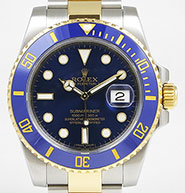 Rolex Oyster Perpetual Submariner 116613LB 18K/SS Metallic Blue Dial Blue Ceramic Bezel