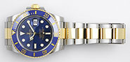 Rolex Oyster Perpetual Submariner 116613LB 18K/SS Metallic Blue Dial Blue Ceramic Bezel