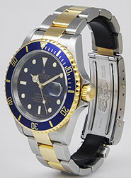 Rolex Oyster Perpetual Submariner 16613 18K/SS Blue Dial Blue Bezel