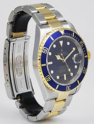 Rolex Oyster Perpetual Submariner 16613 18K/SS Blue Dial Blue Bezel