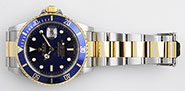 Rolex Oyster Perpetual Submariner 16613 18K/SS Blue Dial Blue Bezel