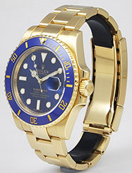 Rolex Oyster Perpetual Submariner 116618LB 18K Blue Dial Ceramic Cerachrom