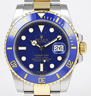 Rolex Oyster Perpetual Submariner 116613LB 18K/SS Blue Dial Blue Ceramic Bezel