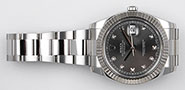 Rolex Oyster Perpetual DateJust II 41mm - 116334 - Factory Rhodium Diamond-Set Dial