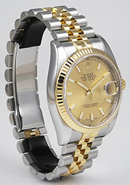 Rolex Oyster Perpetual DateJust 36mm - 116233 - Champagne Gold Dial