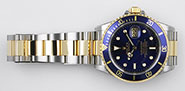 Rolex Oyster Perpetual Submariner 16613 18K/SS Blue Dial Blue Bezel