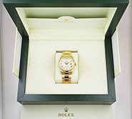 Rolex Oyster Perpetual Day-Date 118208 - Ivory White Roman Numeral Dial