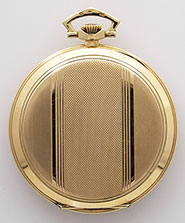 International Watch Company 14K Yellow Gold Pocket Watch - Original Black Dial