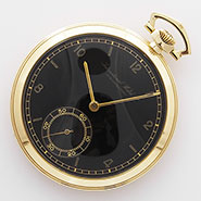 International Watch Company 14K Yellow Gold Pocket Watch - Original Black Dial